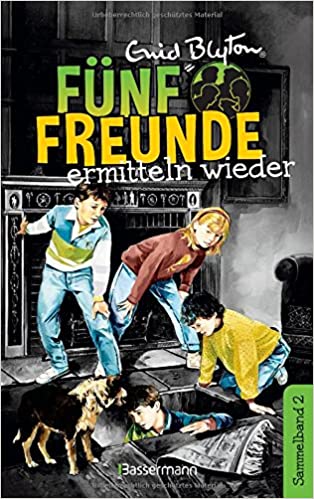 deutsches Buchcover: "Fünf Freunde auf Schmugglerjagd"