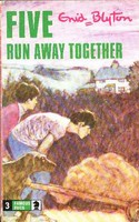 englisches Buchcover: "Five run away together"