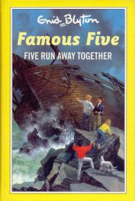 englisches Buchcover: "Five run away together"