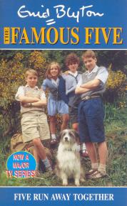 englisches Buchcover: "Five run away together"