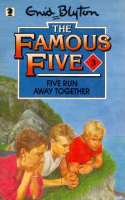englisches Buchcover: "Five run away together"