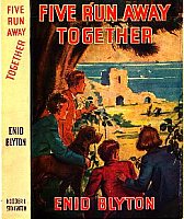 englisches Buchcover: "Five run away together"