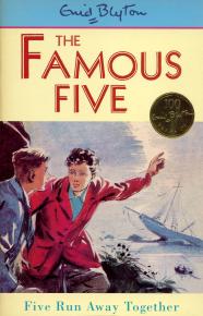 englisches Buchcover: "Five run away together"