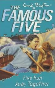 englisches Buchcover: "Five run away together"