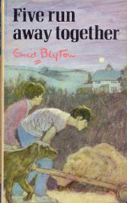 englisches Buchcover: "Five run away together"