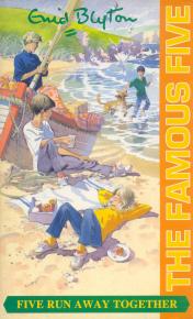 englisches Buchcover: "Five run away together"