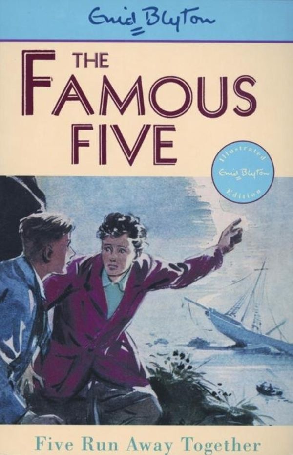 englisches Buchcover: "Five run away together"