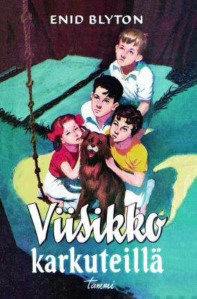 finnisches Buchcover: "Viisikko karkuteillä"