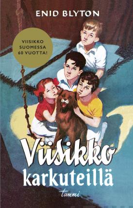 finnisches Buchcover: "Viisikko karkuteillä"
