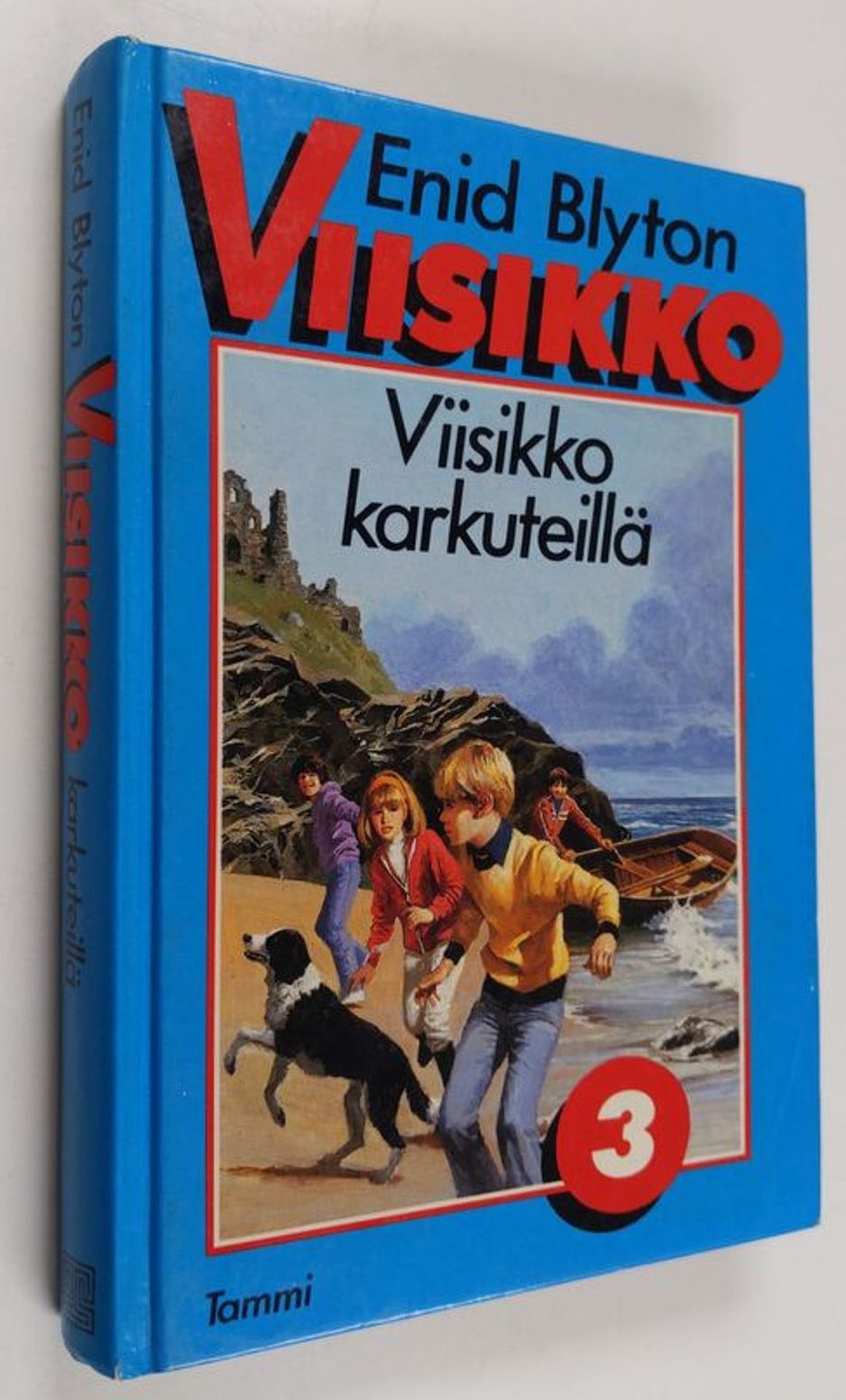 finnisches Buchcover: "Viisikko karkuteillä"