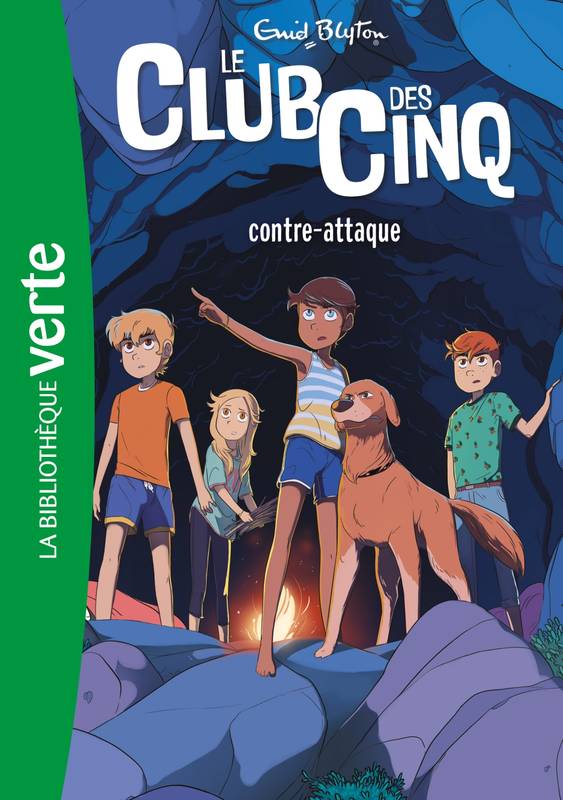 französisches Buchcover: "Le Club des Cinq contre-attaque / Les Cinq prennent la fuite"