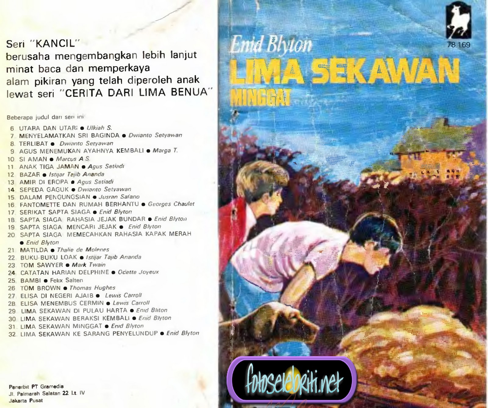 indonesisches Buchcover: "Seri Lima Sekawan: Minggat"
