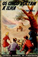 portugiesisches Buchcover: "Os Cinco Voltam à Ilha"