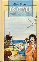 portugiesisches Buchcover: "Os Cinco Voltam à Ilha"