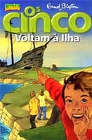 portugiesisches Buchcover: "Os Cinco Voltam à Ilha"