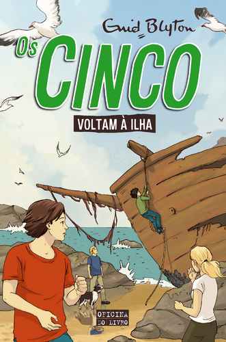 portugiesisches Buchcover: "Os Cinco Voltam à Ilha"
