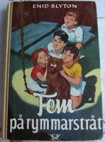 schwedisches Buchcover: "Fem på rymmarstråt"