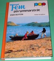 schwedisches Buchcover: "Fem på rymmarstråt"