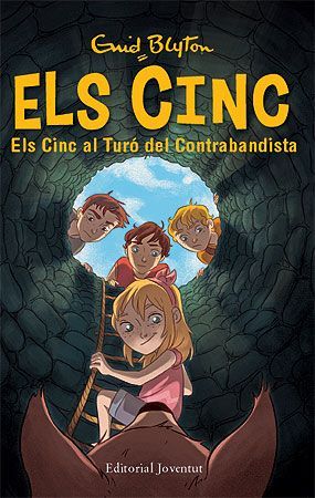 katalanisches Buchcover: "Els Cinc al Turó del contrabandista"