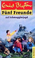 deutsches Buchcover: "Fünf Freunde auf Schmugglerjagd"