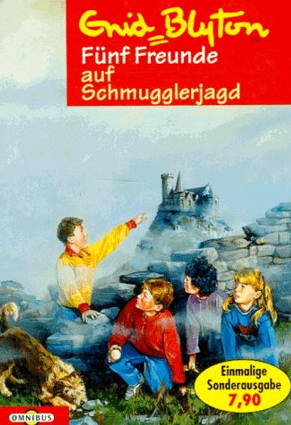 deutsches Buchcover: "Fünf Freunde auf Schmugglerjagd"
