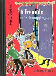 deutsches Buchcover: "Fünf Freunde auf Schmugglerjagd"