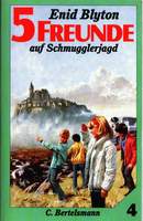 deutsches Buchcover: "Fünf Freunde auf Schmugglerjagd"