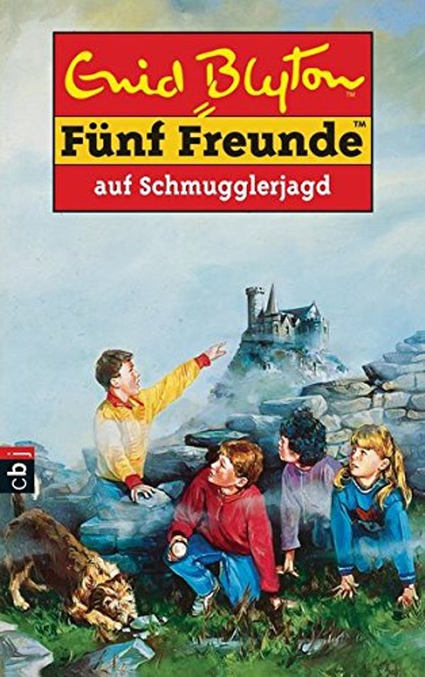 deutsches Buchcover: "Fünf Freunde auf Schmugglerjagd"