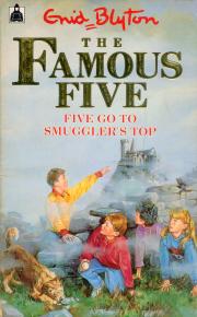 englisches Buchcover: "Five go to Smuggler´s top"