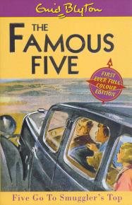 englisches Buchcover: "Five go to Smuggler´s top"