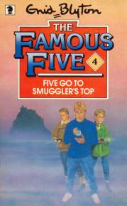 englisches Buchcover: "Five go to Smuggler´s top"