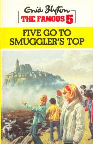 englisches Buchcover: "Five go to Smuggler´s top"