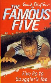 englisches Buchcover: "Five go to Smuggler´s top"