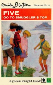 englisches Buchcover: "Five go to Smuggler´s top"