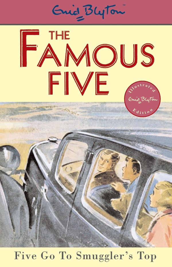 englisches Buchcover: "Five go to Smuggler´s top"
