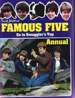englisches Buchcover: "Five go to Smuggler´s top"