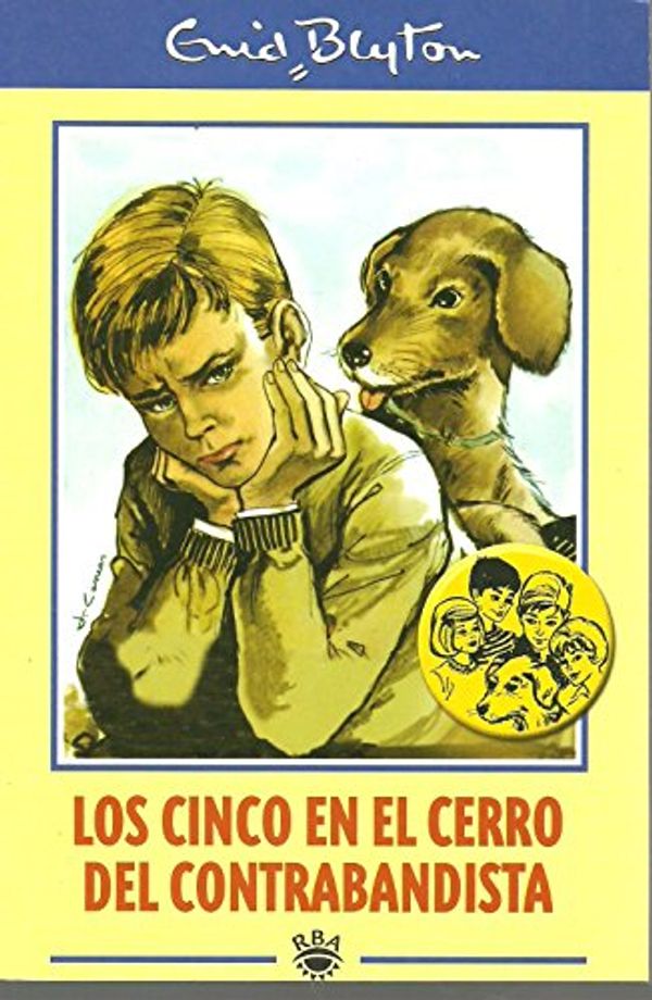 spanisches Buchcover: "Los Cinco en el Cerro del Contrabandista"