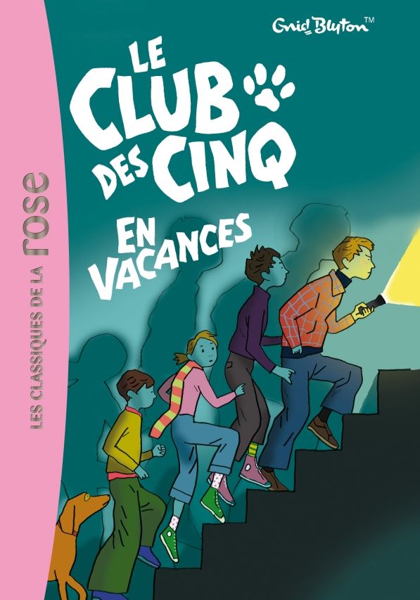 französisches Buchcover: "Le Club des Cinq en vacances / Les Cinq et la tour du contrebandier"