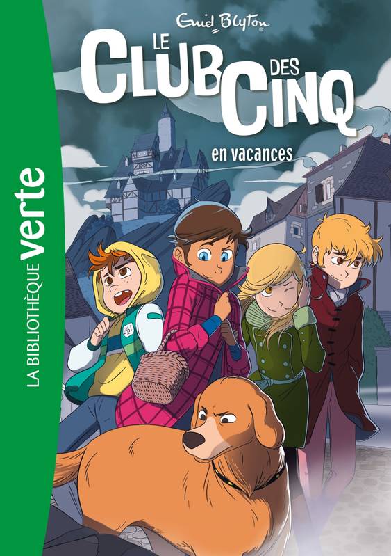 französisches Buchcover: "Le Club des Cinq en vacances / Les Cinq et la tour du contrebandier"