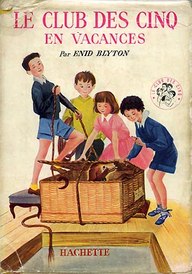 französisches Buchcover: "Le Club des Cinq en vacances / Les Cinq et la tour du contrebandier"