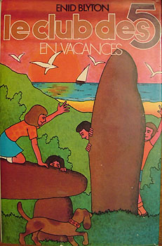 französisches Buchcover: "Le Club des Cinq en vacances / Les Cinq et la tour du contrebandier"