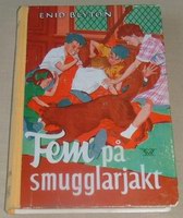 schwedisches Buchcover: "Fem på smugglarjakt"