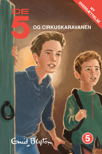 dänisches Buchcover: "De fem og cirkuskaravanen"