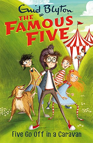 englisches Buchcover: "Five go off in a caravan"