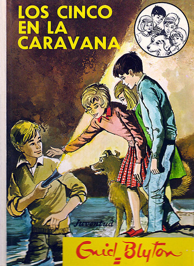 spanisches Buchcover: "Los Cinco en la caravana"