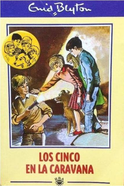 spanisches Buchcover: "Los Cinco en la caravana"