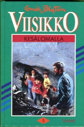 finnisches Buchcover: "Viisikko kesälomalla"