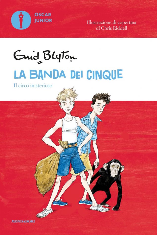 italienisches Buchcover: "La caverna misteriosa / I cinque alle prese con strane persone / Il circo misterioso"