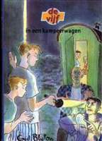 niederländisches Buchcover: "De Vijf in een kampeerwagen"
