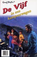 niederländisches Buchcover: "De Vijf in een kampeerwagen"